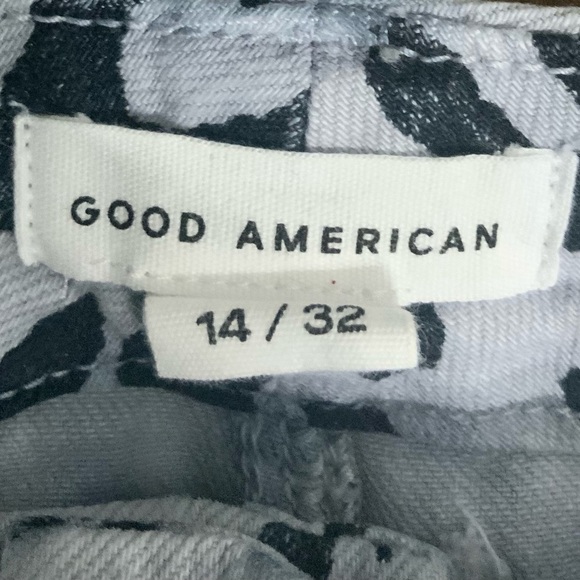 Good American Black and Gray Animal Print Jeans - Picture 10 of 10